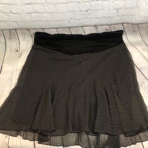 Motherhood Maternity Black w/ Tan polka dots Skirt XL